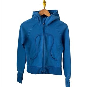 Lululemon athletica blue zipper hoody sz 4
